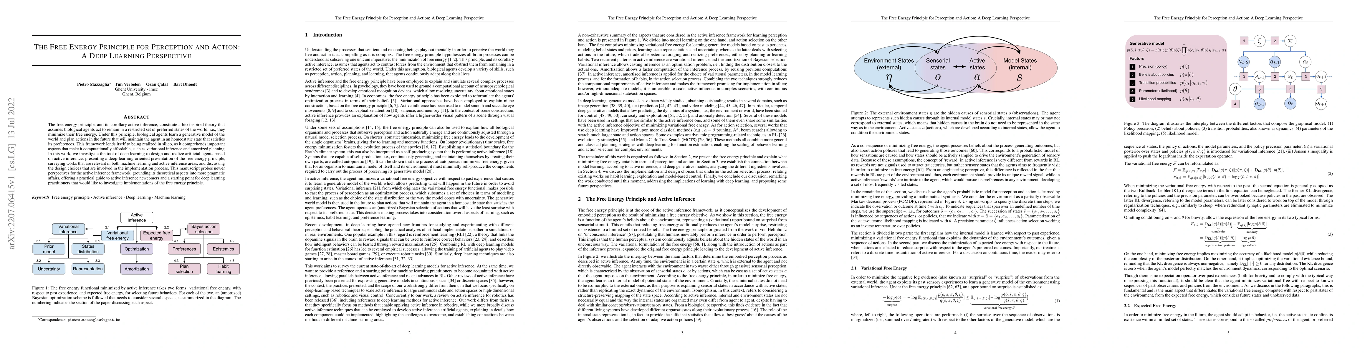 Thumbnail for The Free Energy Principle for Perception and Action: A Deep Learning
  Perspective