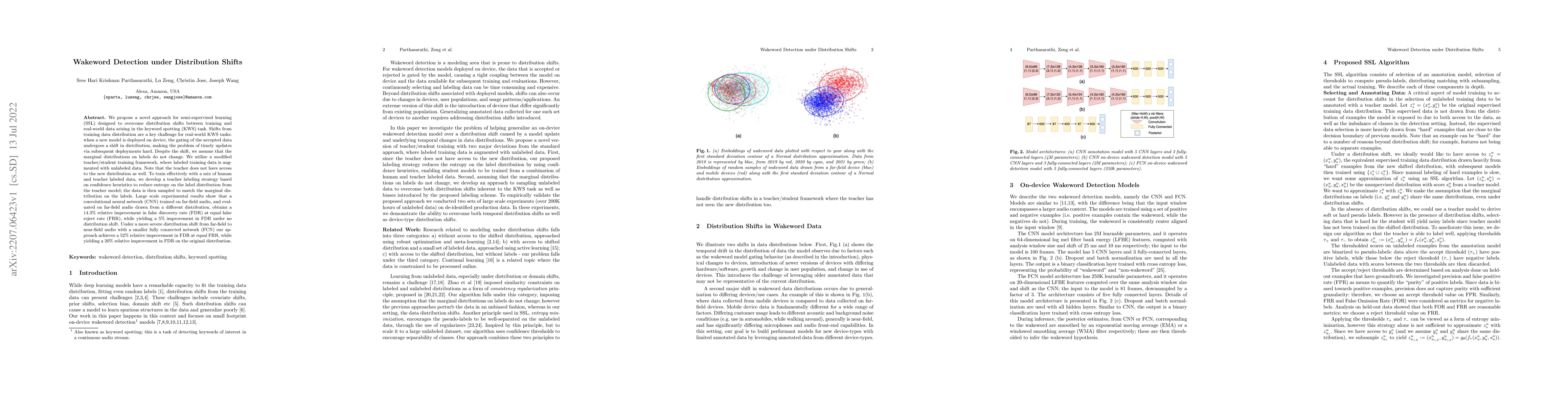 Thumbnail for Wakeword Detection under Distribution Shifts