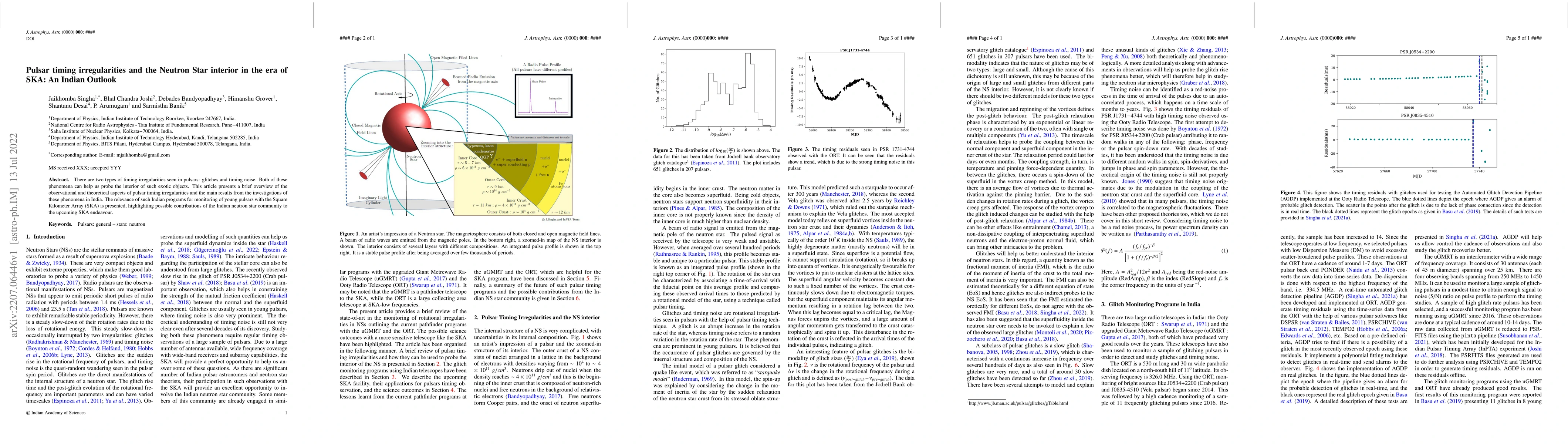 Thumbnail for Pulsar timing irregularities and the Neutron Star interior in the era of
  SKA: An Indian Outlook
