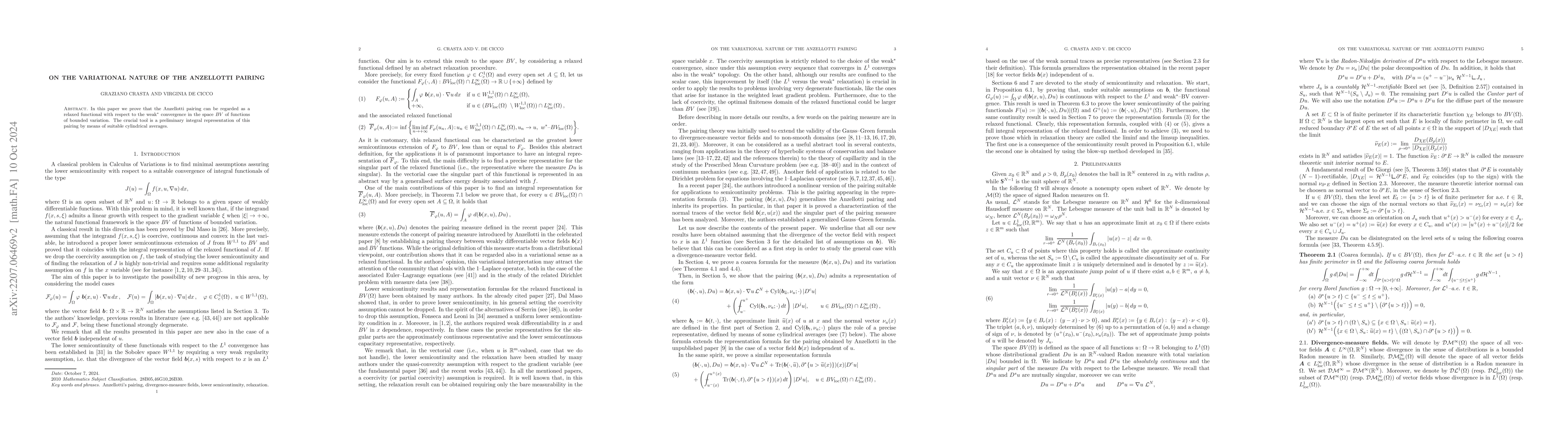 Thumbnail for On the variational nature of the Anzellotti pairing