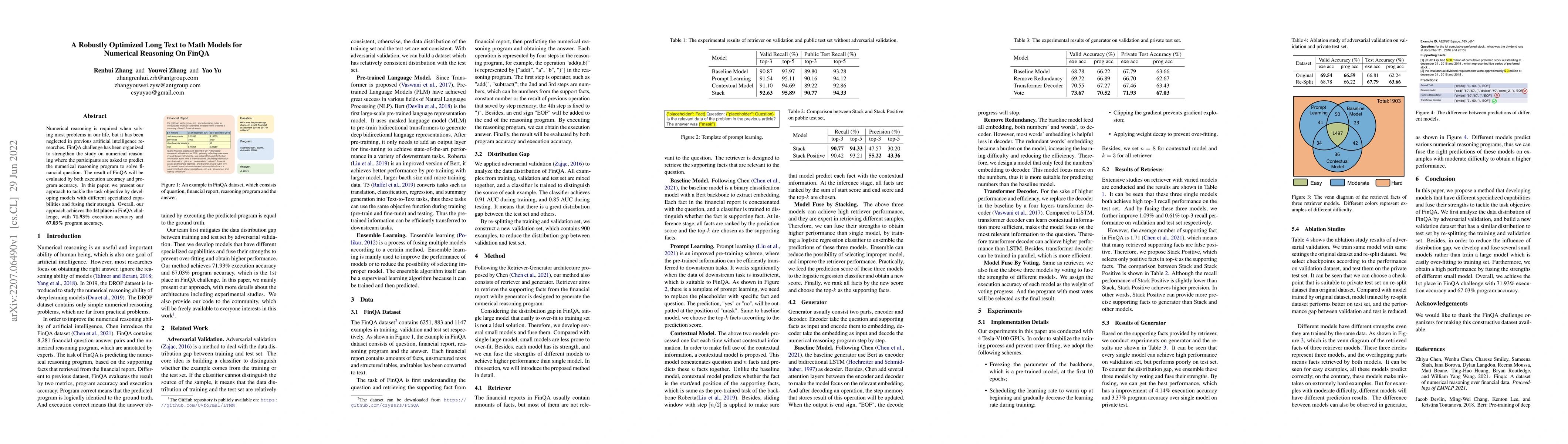 Thumbnail for A Robustly Optimized Long Text to Math Models for Numerical Reasoning On
  FinQA