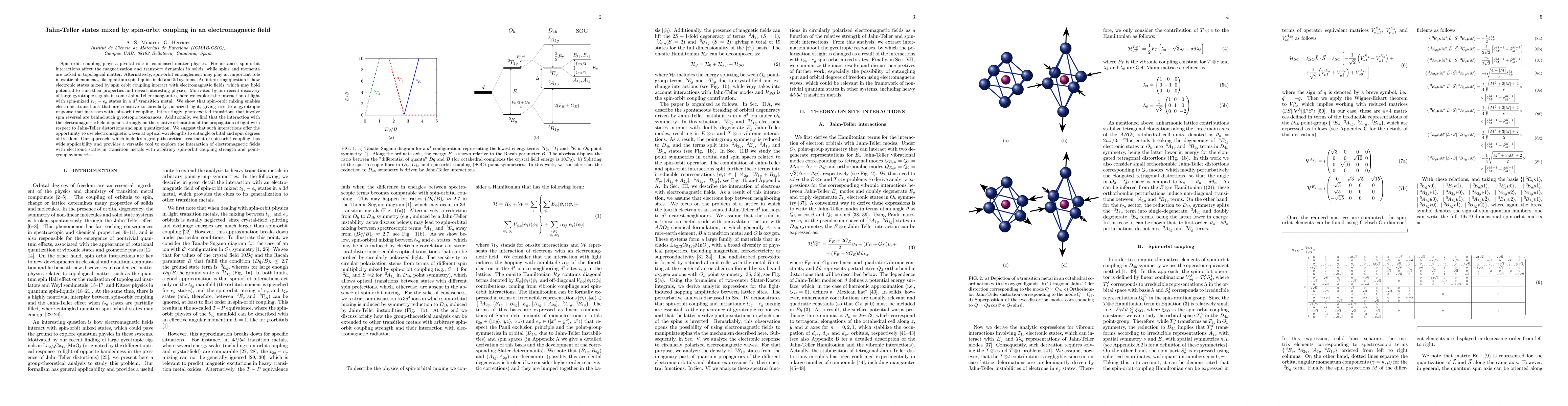 Thumbnail for Jahn-Teller states mixed by spin-orbit coupling in an electromagnetic
  field