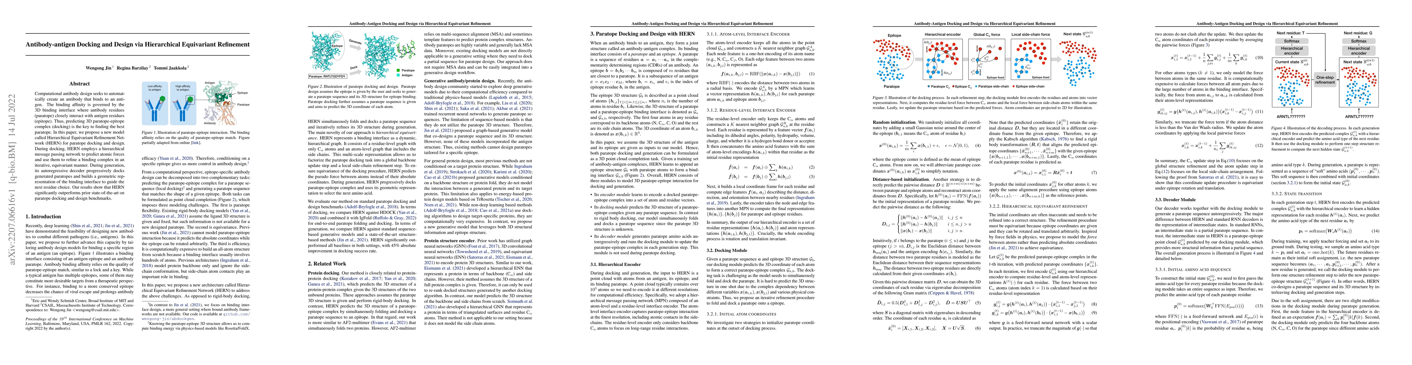 Thumbnail for Antibody-Antigen Docking and Design via Hierarchical Equivariant
  Refinement