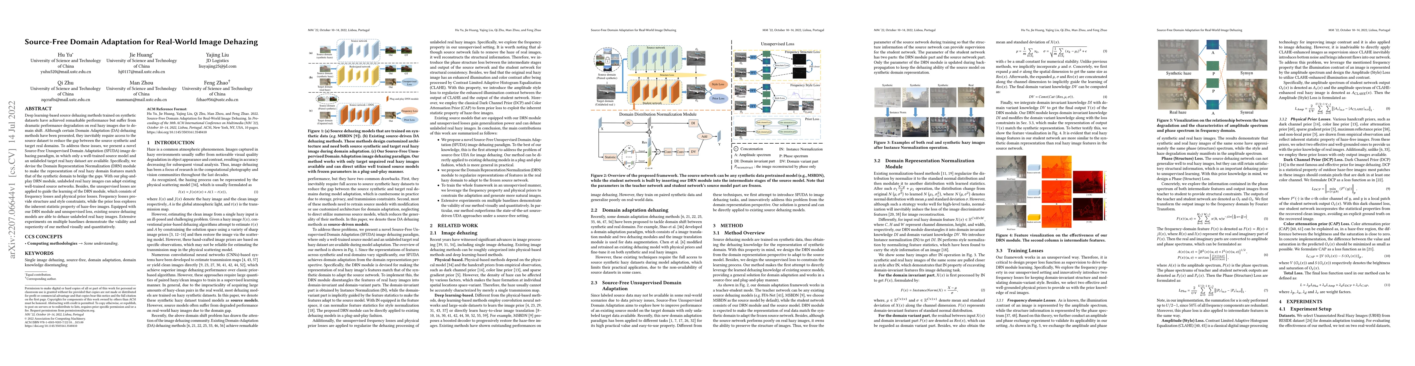 Thumbnail for Source-Free Domain Adaptation for Real-world Image Dehazing