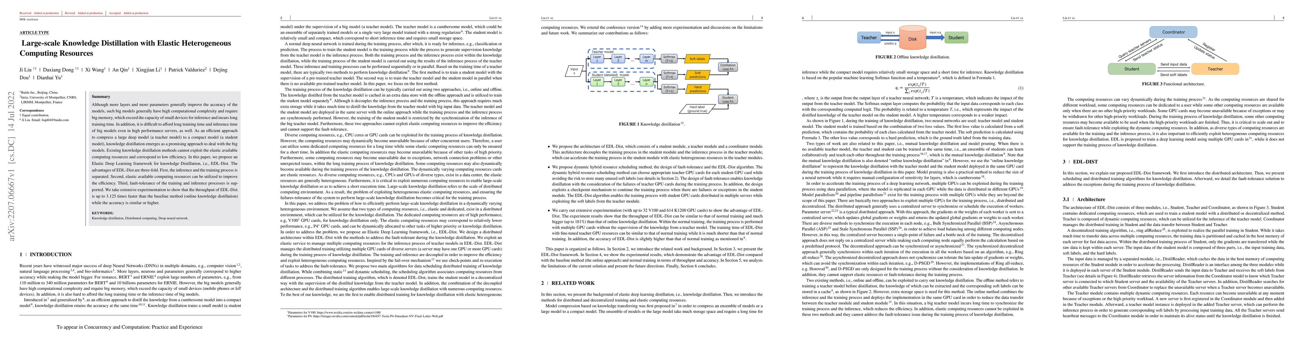 Thumbnail for Large-scale Knowledge Distillation with Elastic Heterogeneous Computing
  Resources