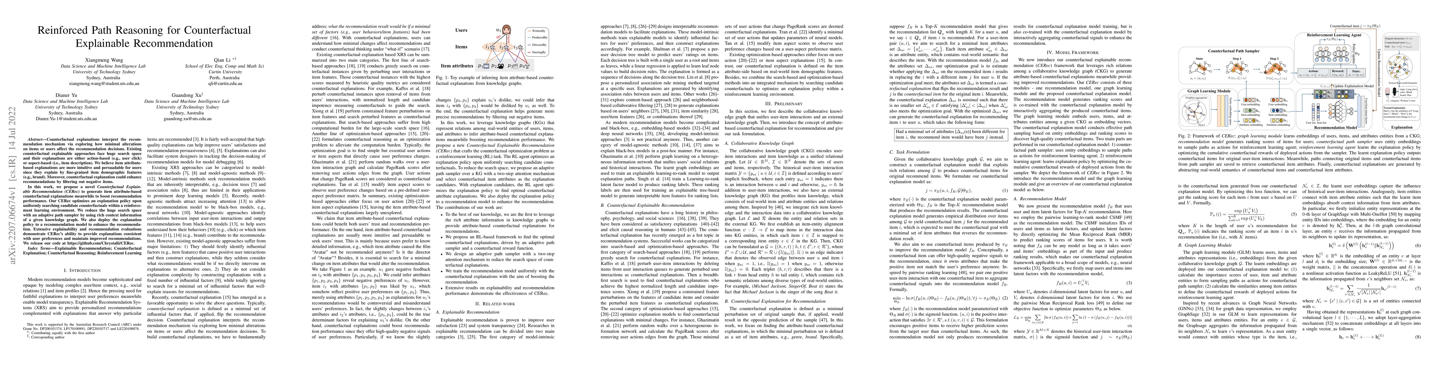 Thumbnail for Reinforced Path Reasoning for Counterfactual Explainable Recommendation