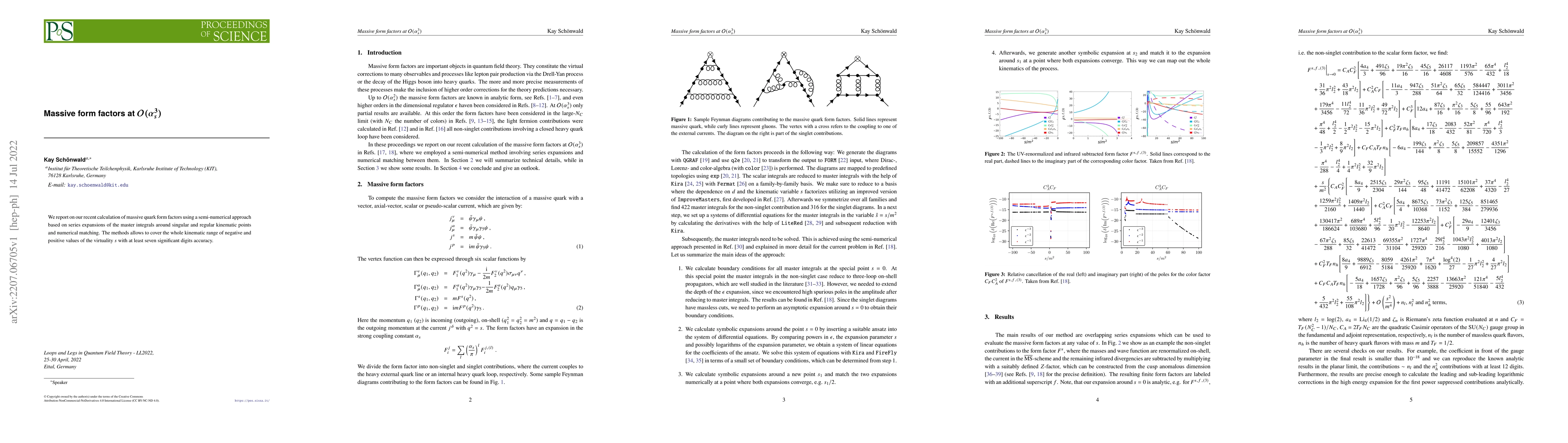 Thumbnail for Massive form factors at $\mathcal{O}(\alpha_s^3)$
