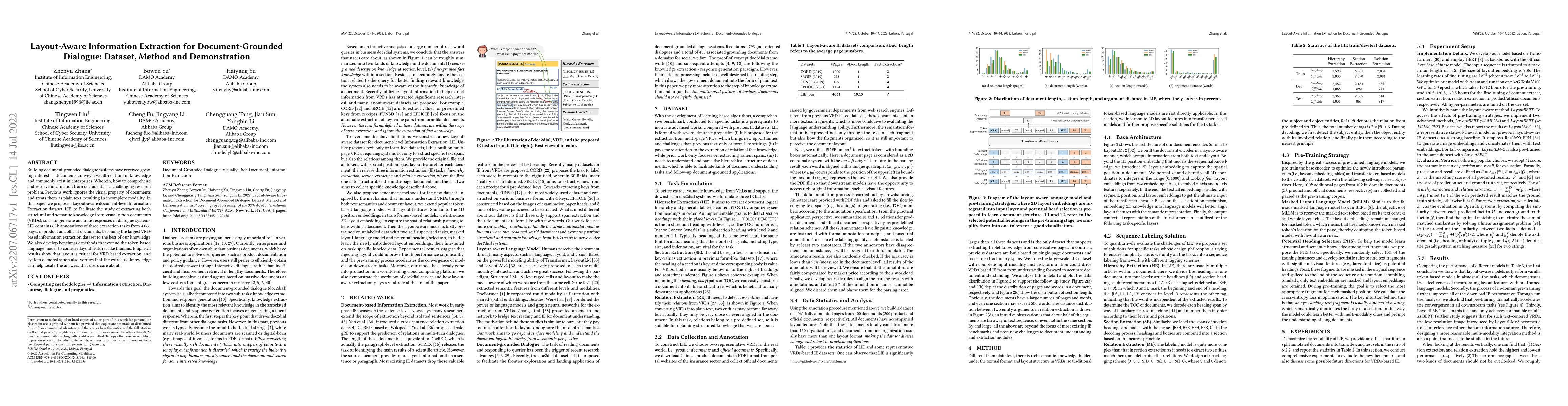 Thumbnail for Layout-Aware Information Extraction for Document-Grounded Dialogue:
  Dataset, Method and Demonstration