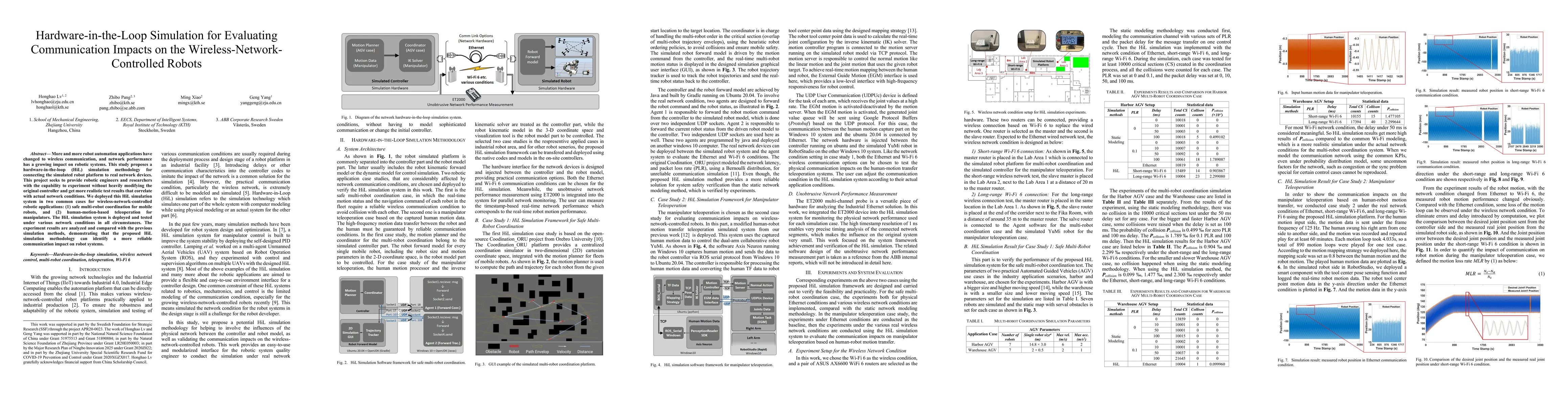 Thumbnail for Hardware-in-the-Loop Simulation for Evaluating Communication Impacts on
  the Wireless-Network-Controlled Robots