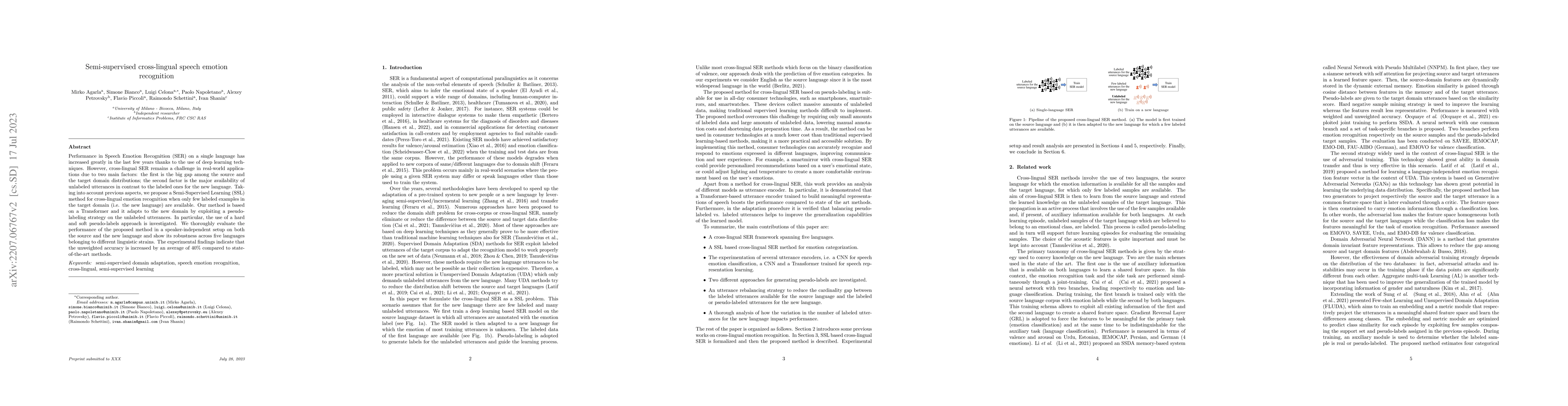 Thumbnail for Semi-supervised cross-lingual speech emotion recognition
