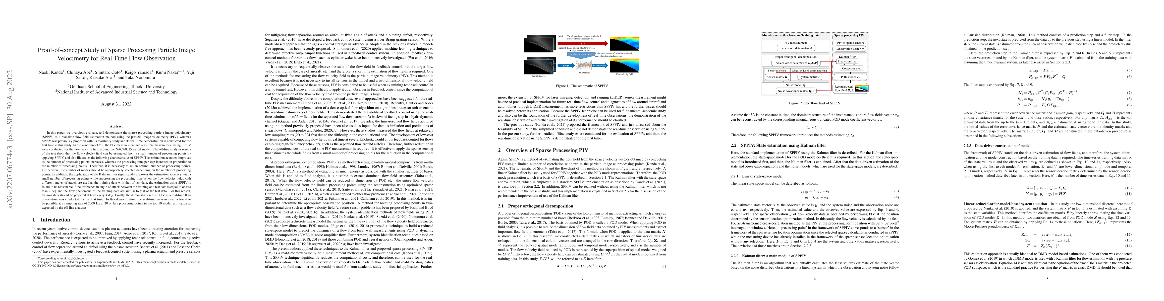 Thumbnail for Proof-of-concept Study of Sparse Processing Particle Image Velocimetry
  for Real Time Flow Observation