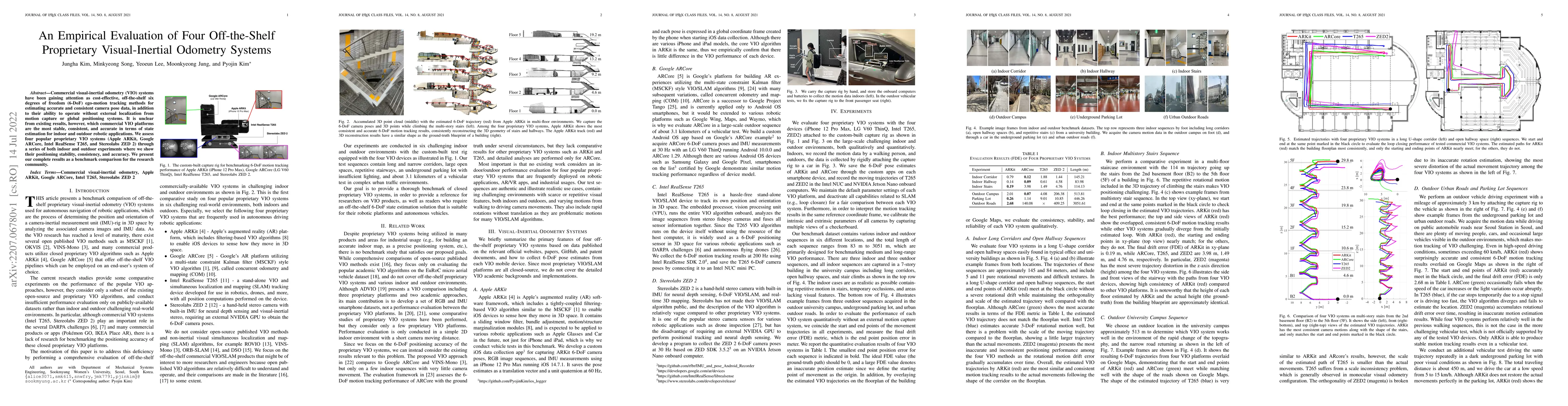Thumbnail for An Empirical Evaluation of Four Off-the-Shelf Proprietary
  Visual-Inertial Odometry Systems