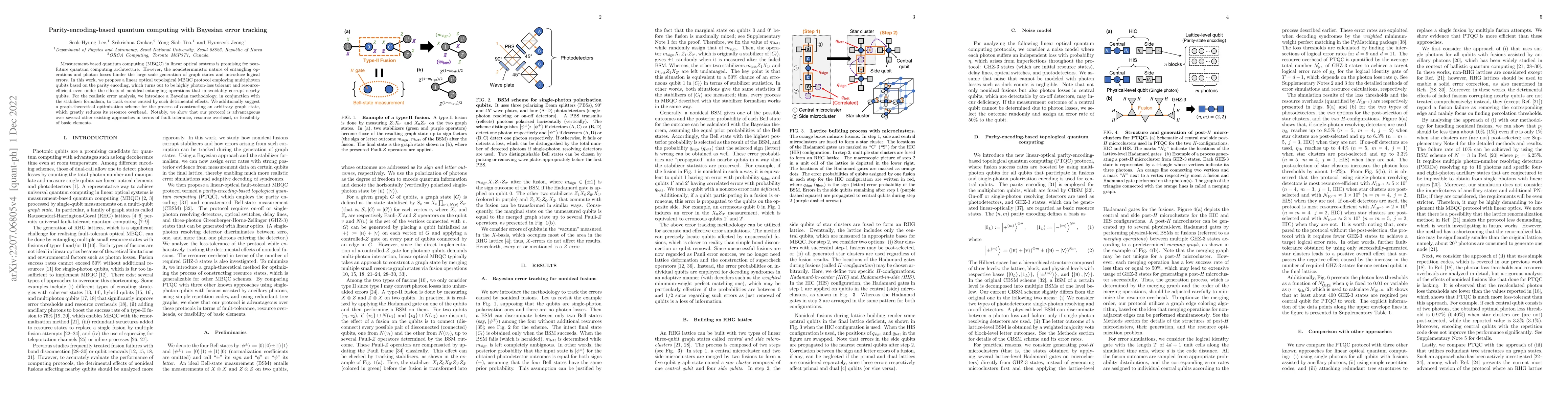 Thumbnail for Parity-encoding-based quantum computing with Bayesian error tracking