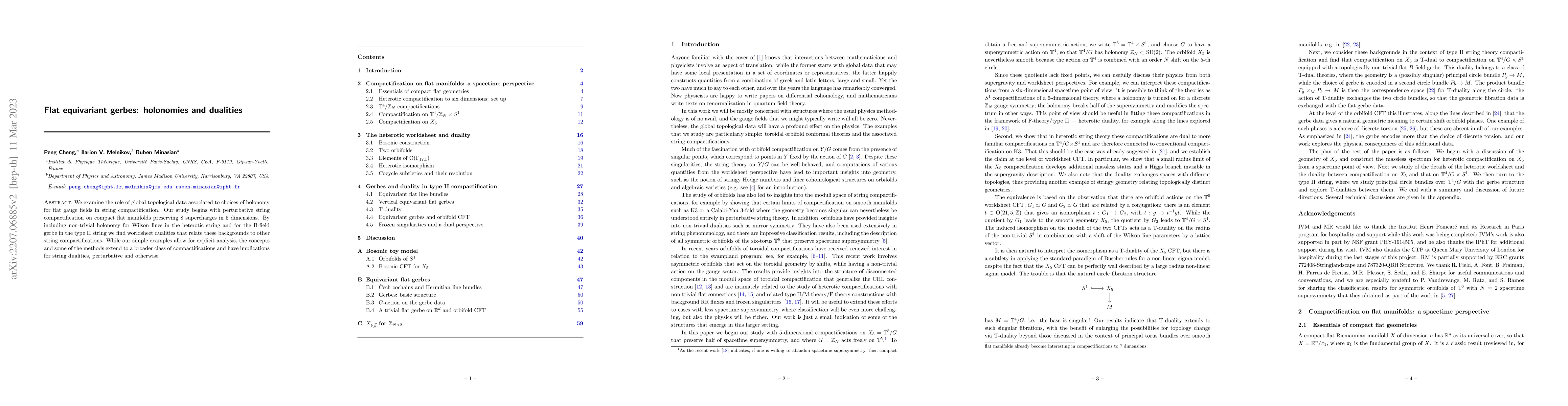 Thumbnail for Flat equivariant gerbes: holonomies and dualities