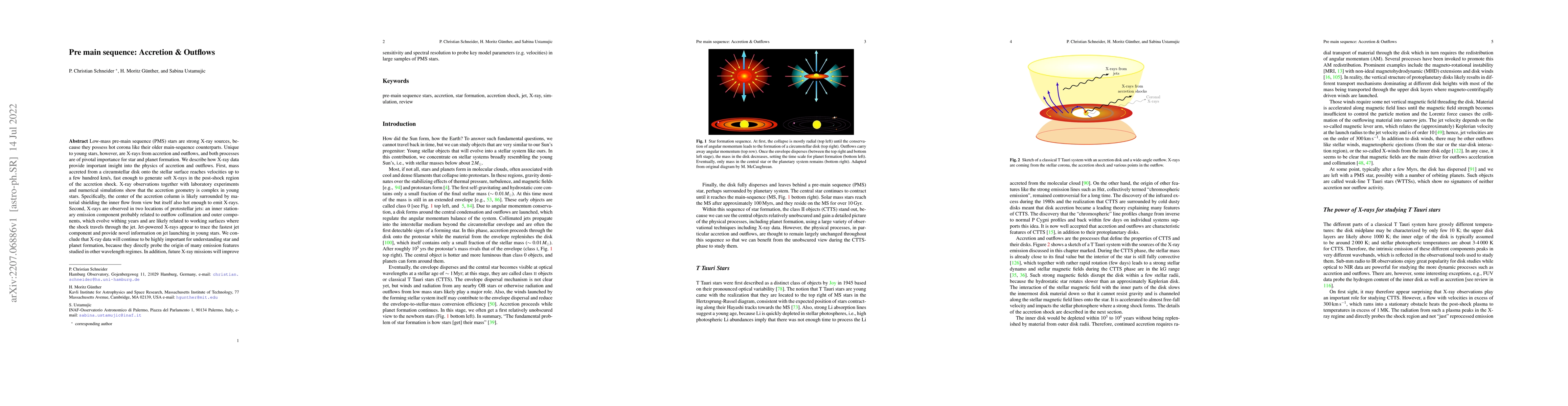 Thumbnail for Pre main sequence: Accretion & Outflows