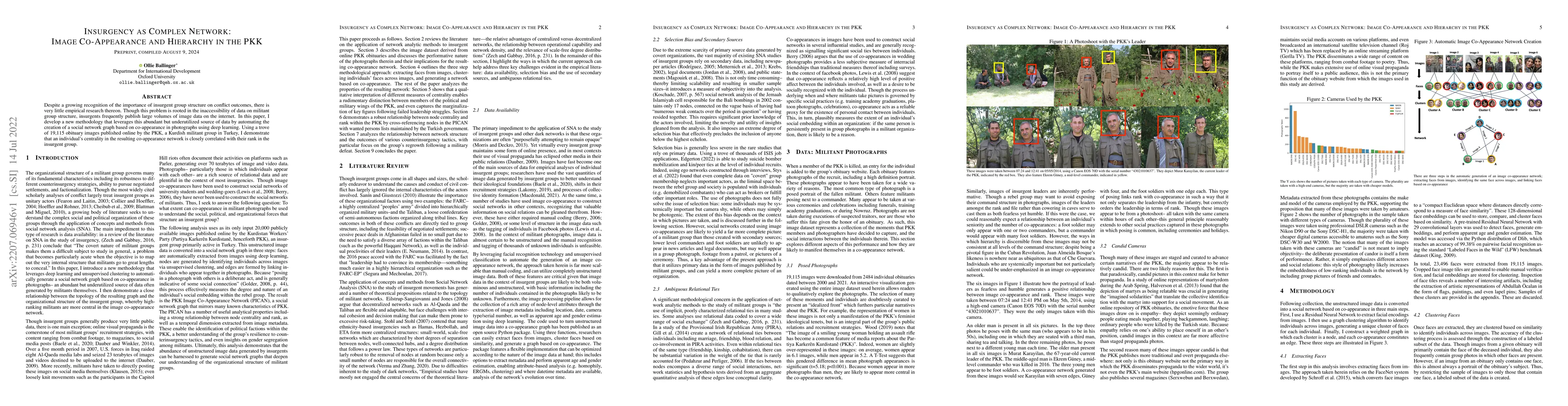 Thumbnail for Insurgency as Complex Network: Image Co-Appearance and Hierarchy in the
  PKK