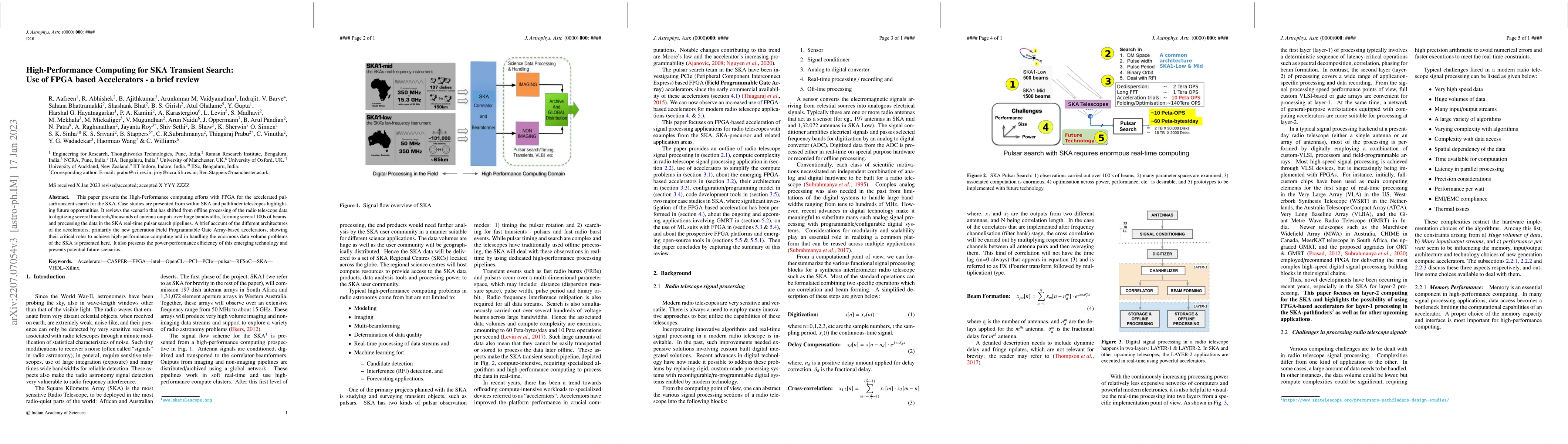 Thumbnail for High-Performance Computing for SKA Transient Search: Use of FPGA based
  Accelerators -- a brief review