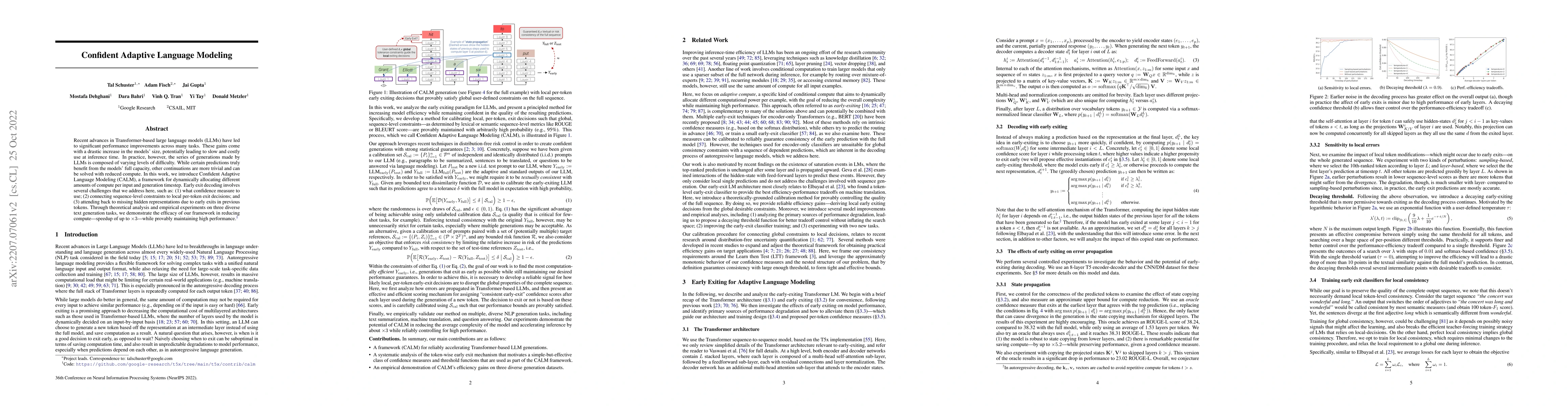 Thumbnail for Confident Adaptive Language Modeling