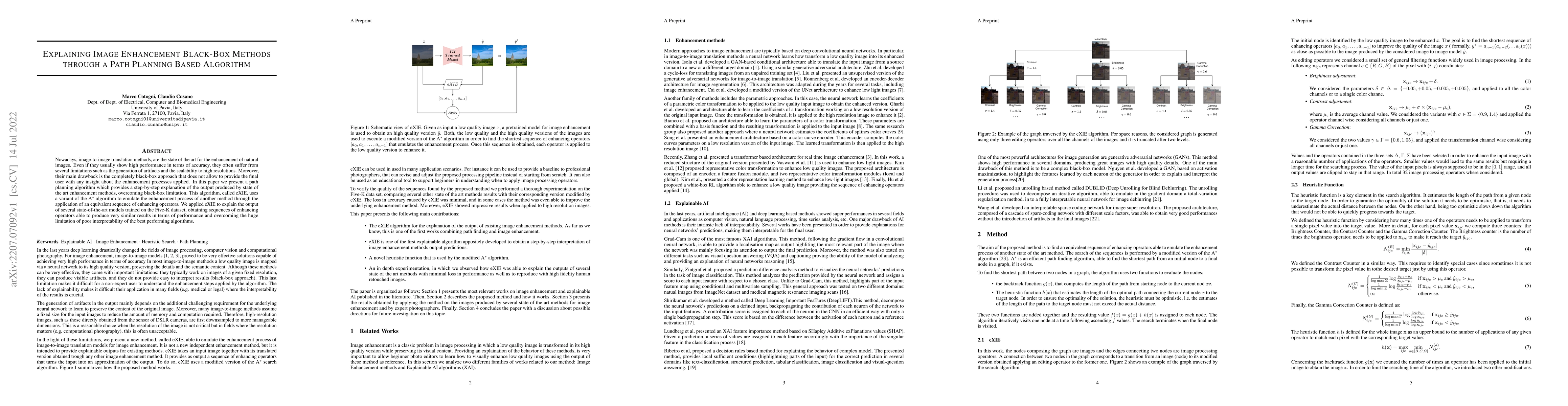 Thumbnail for Explaining Image Enhancement Black-Box Methods through a Path Planning
  Based Algorithm