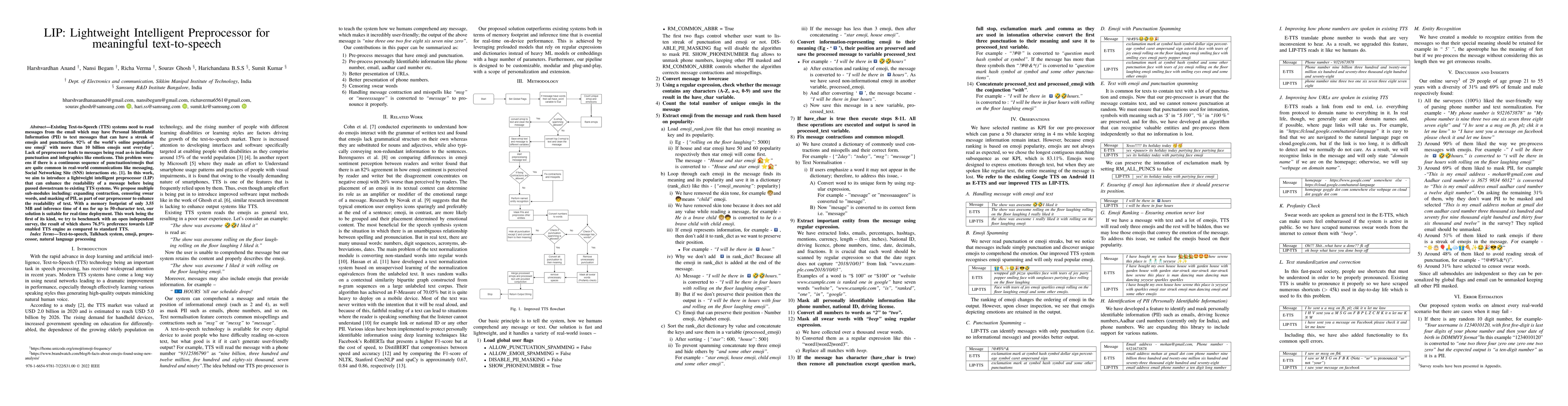 Thumbnail for LIP: Lightweight Intelligent Preprocessor for meaningful text-to-speech