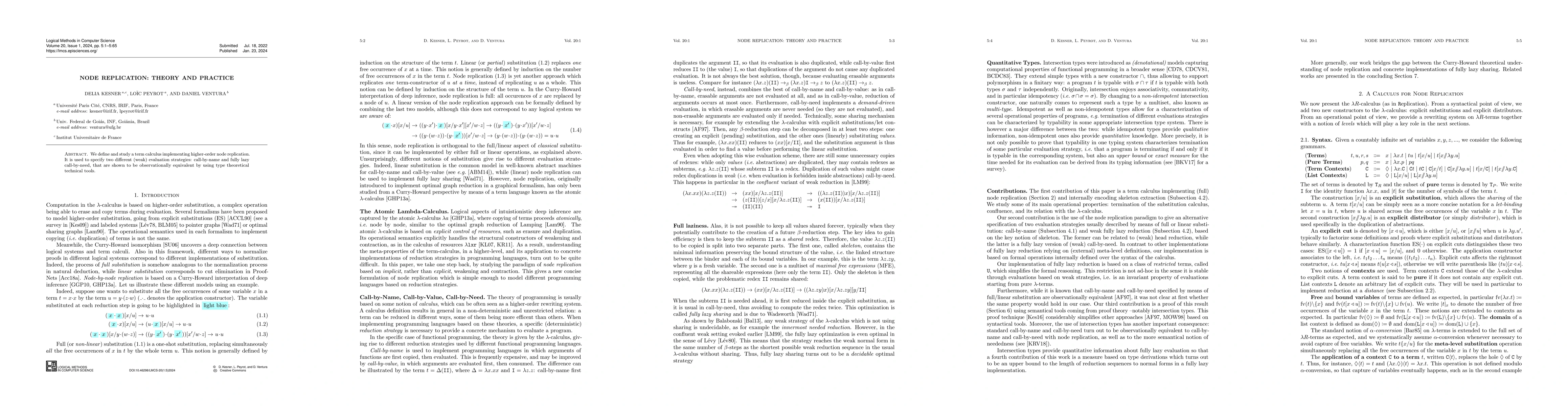 Thumbnail for Node Replication: Theory And Practice