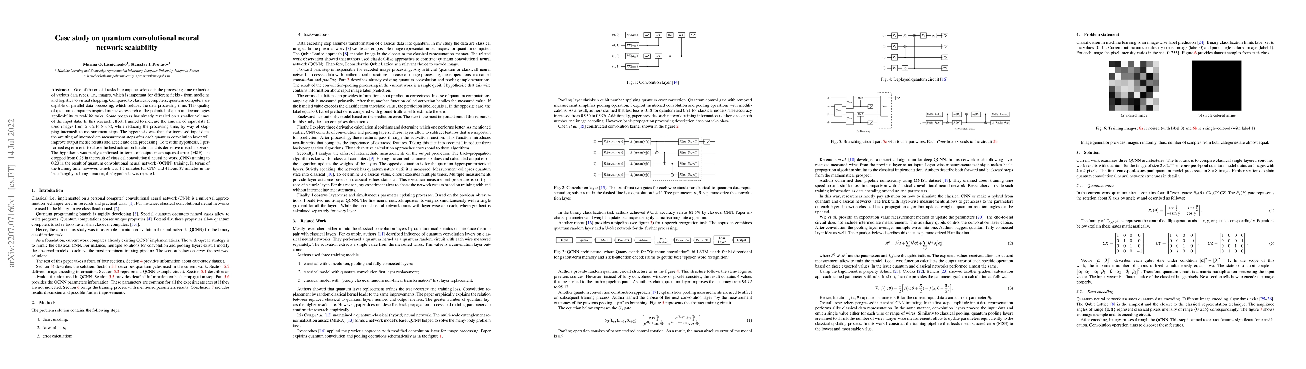 Thumbnail for Case study on quantum convolutional neural network scalability