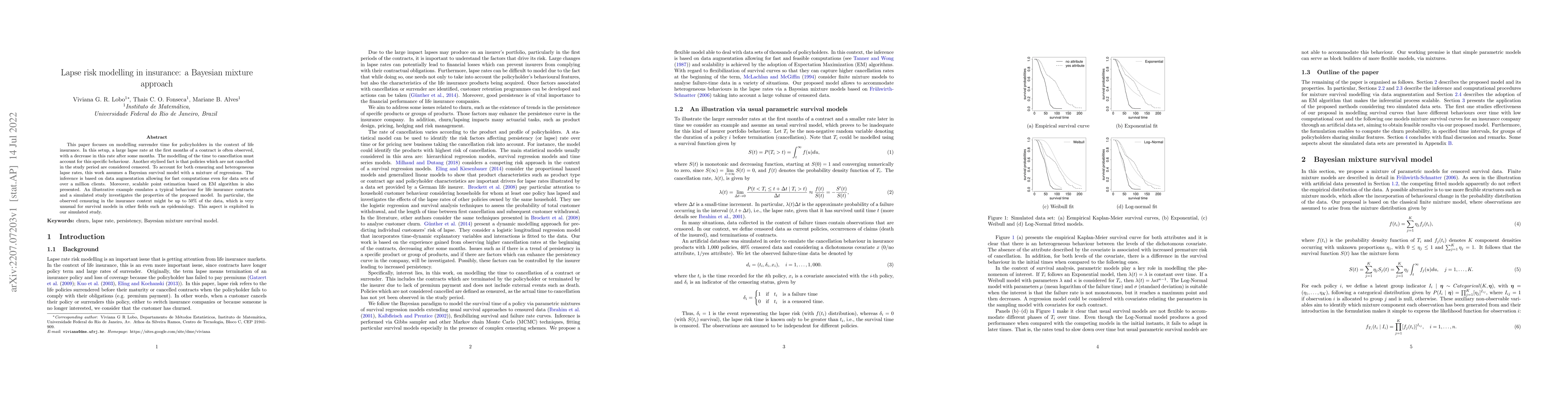 Thumbnail for Lapse risk modelling in insurance: a Bayesian mixture approach