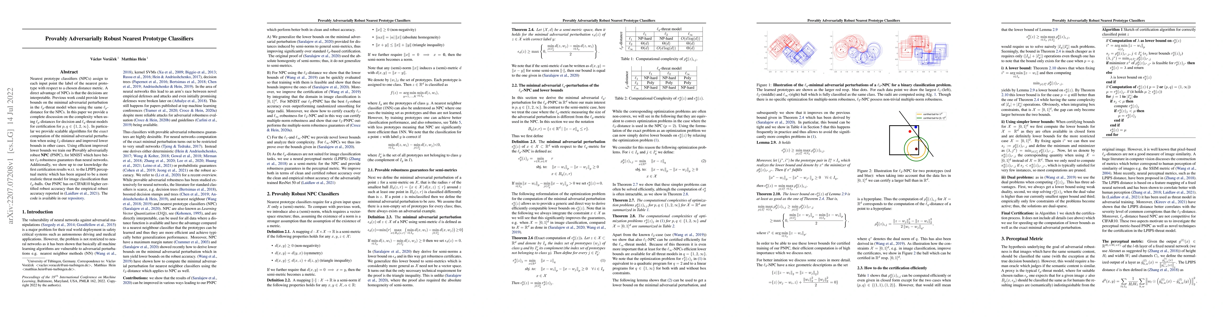Thumbnail for Provably Adversarially Robust Nearest Prototype Classifiers