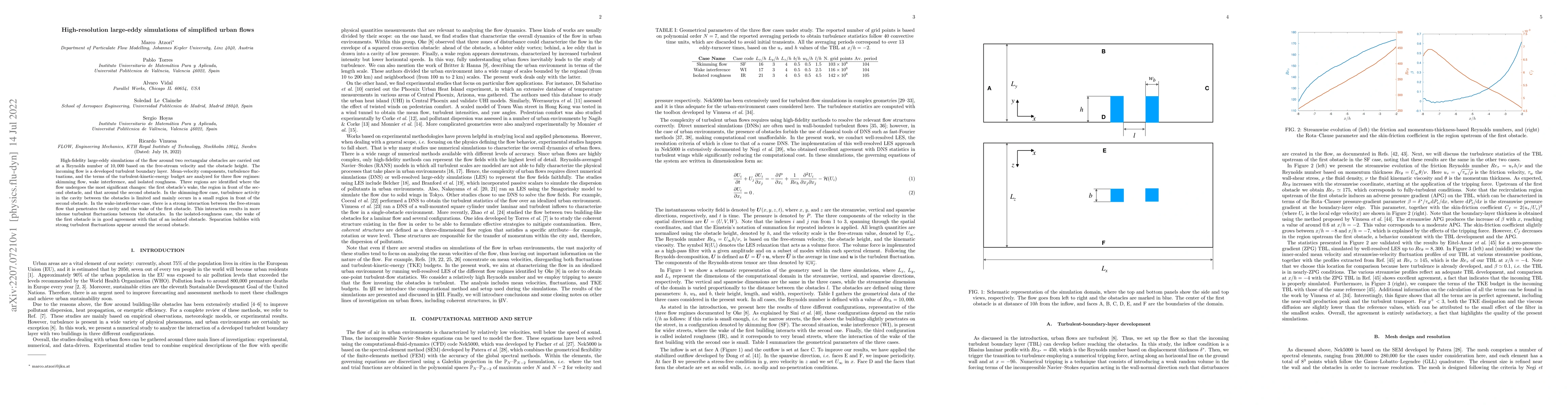 Thumbnail for High-resolution large-eddy simulations of simplified urban flows