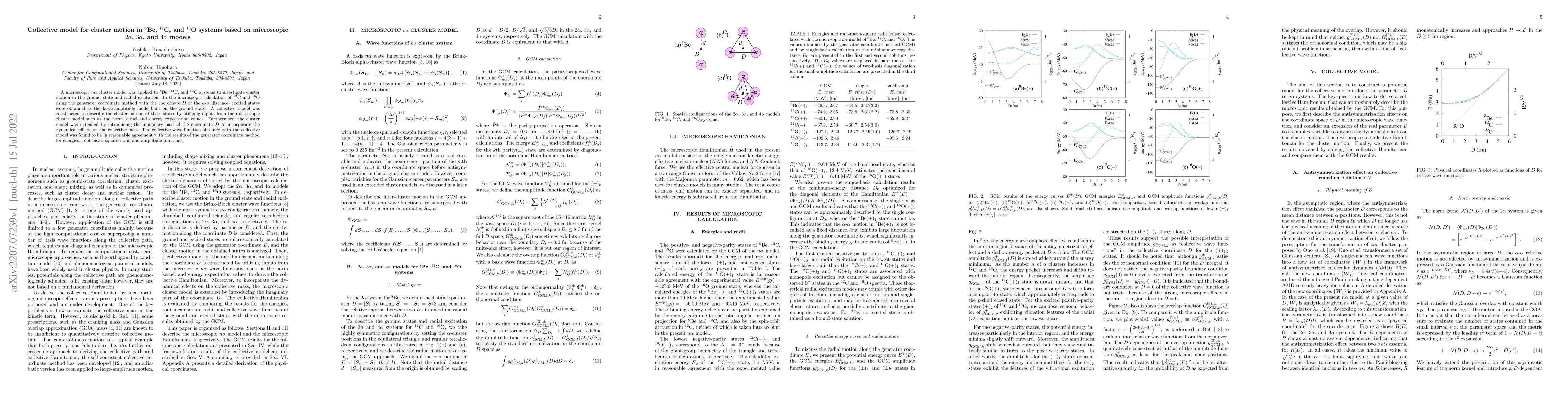 Thumbnail for Collective model for cluster motion in $^8$Be, $^{12}$C, and $^{16}$O
  systems