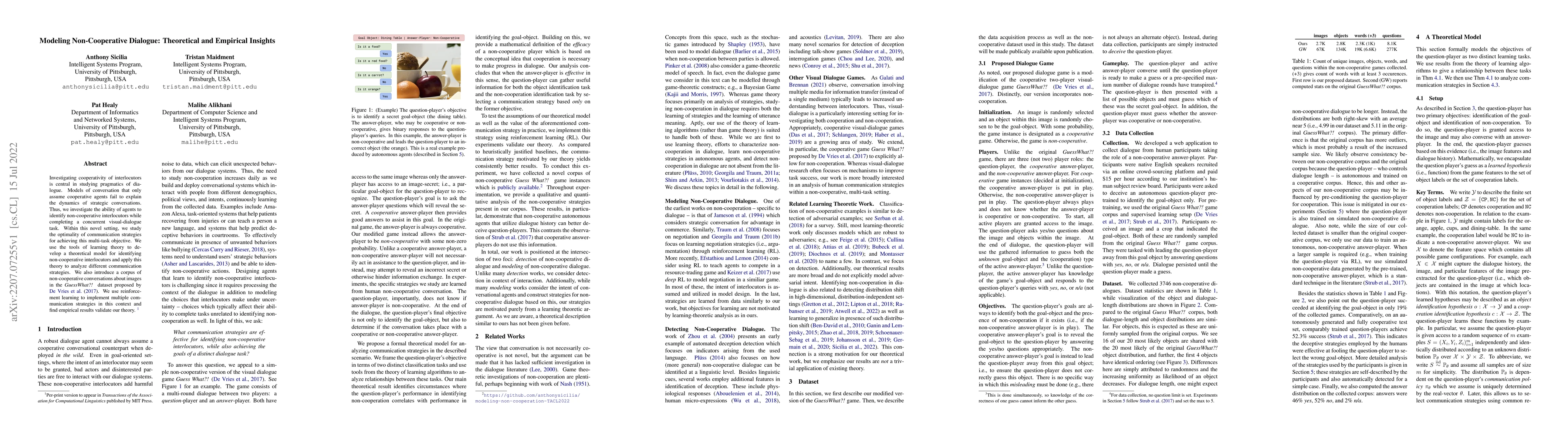 Thumbnail for Modeling Non-Cooperative Dialogue: Theoretical and Empirical Insights
