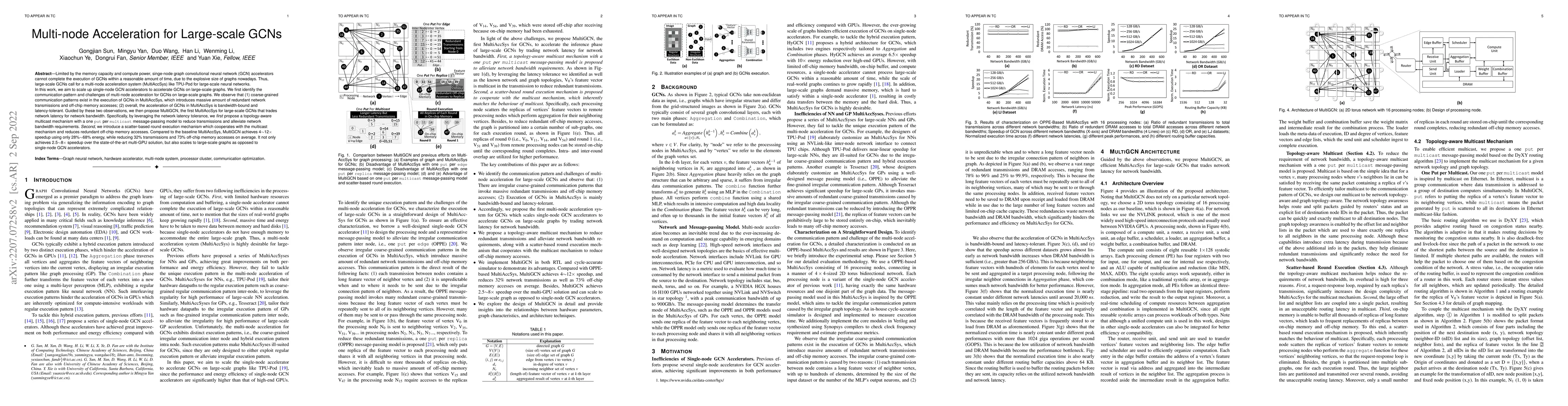 Thumbnail for Multi-node Acceleration for Large-scale GCNs