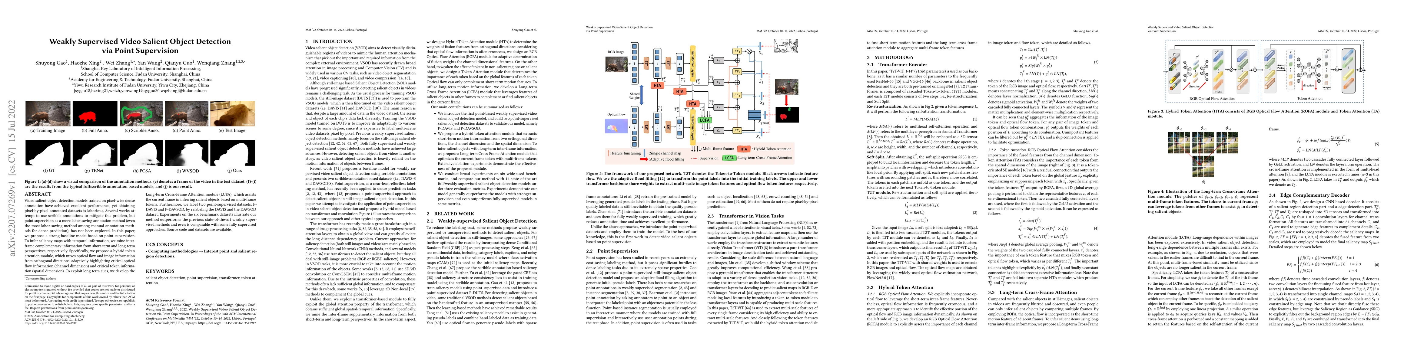 Thumbnail for Weakly Supervised Video Salient Object Detection via Point Supervision