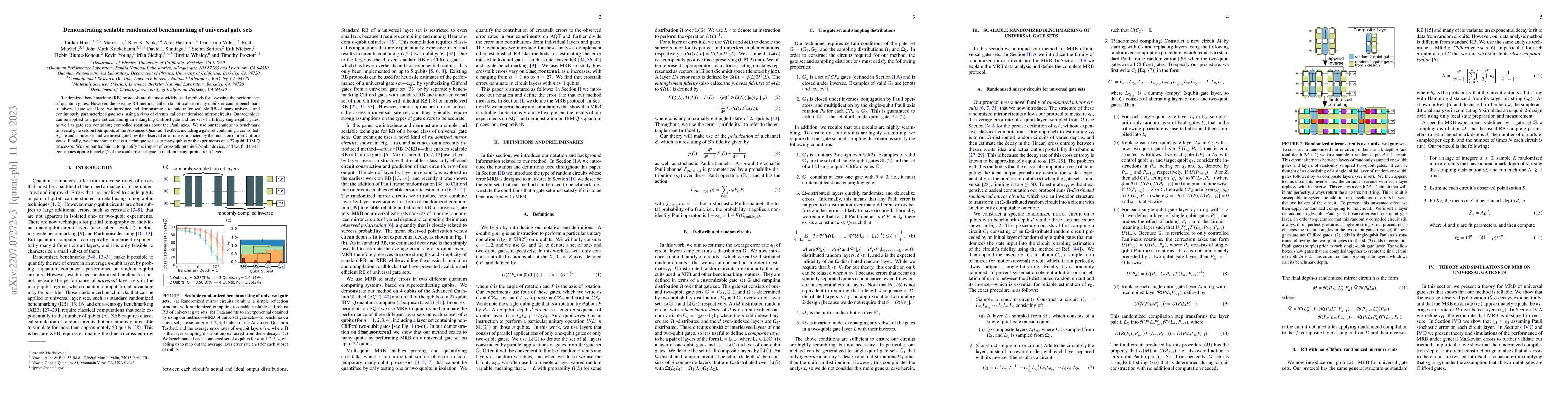 Thumbnail for Demonstrating scalable randomized benchmarking of universal gate sets