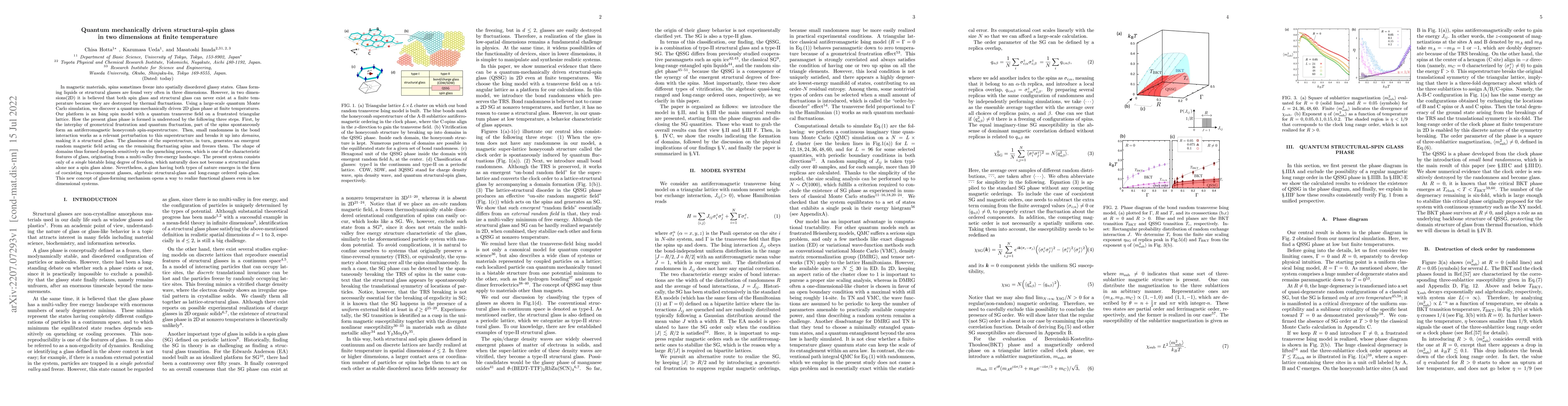 Thumbnail for Quantum mechanically driven structural-spin glass in two dimensions at
  finite temperature