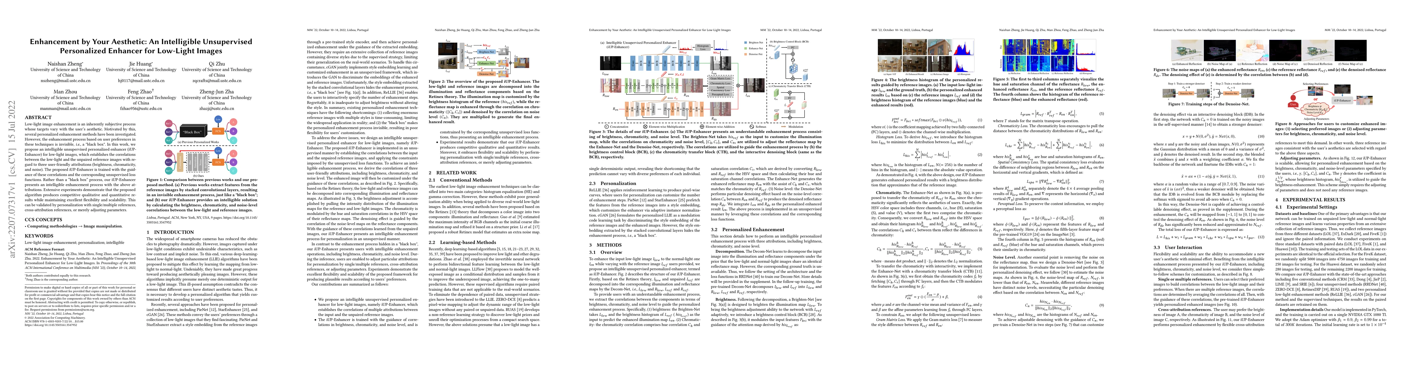 Thumbnail for Enhancement by Your Aesthetic: An Intelligible Unsupervised Personalized
  Enhancer for Low-Light Images