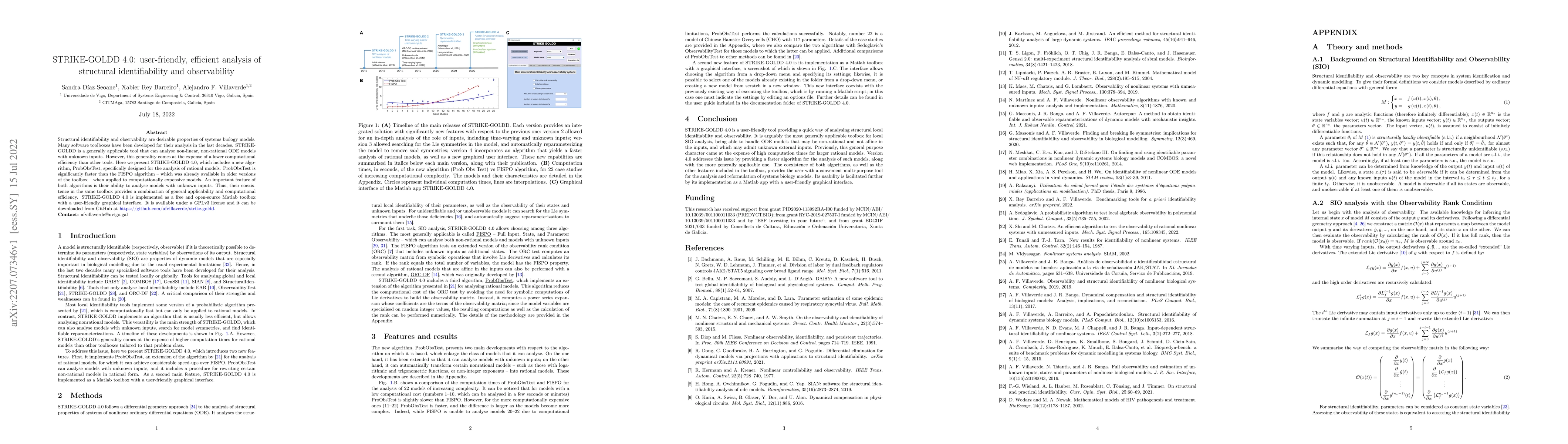 Thumbnail for STRIKE-GOLDD 4.0: user-friendly, efficient analysis of structural
  identifiability and observability