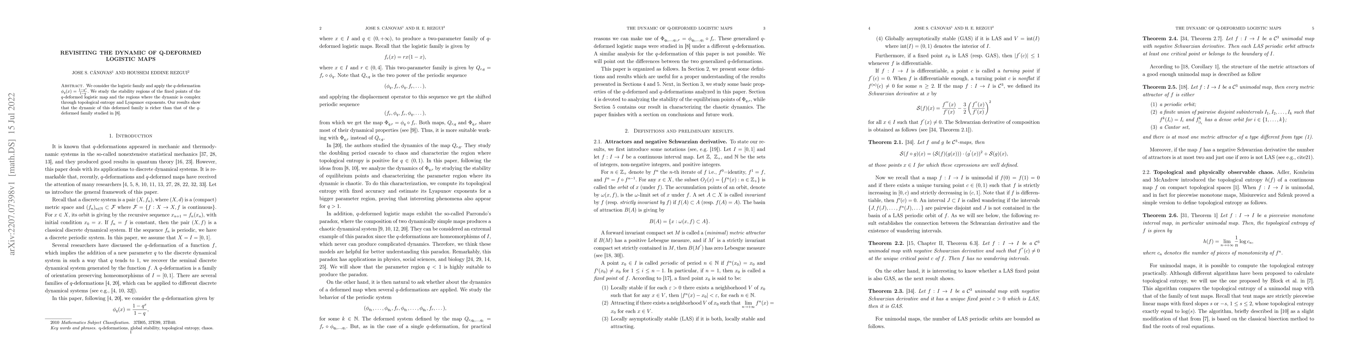 Thumbnail for Revisiting the dynamic of Q-deformed logistic maps