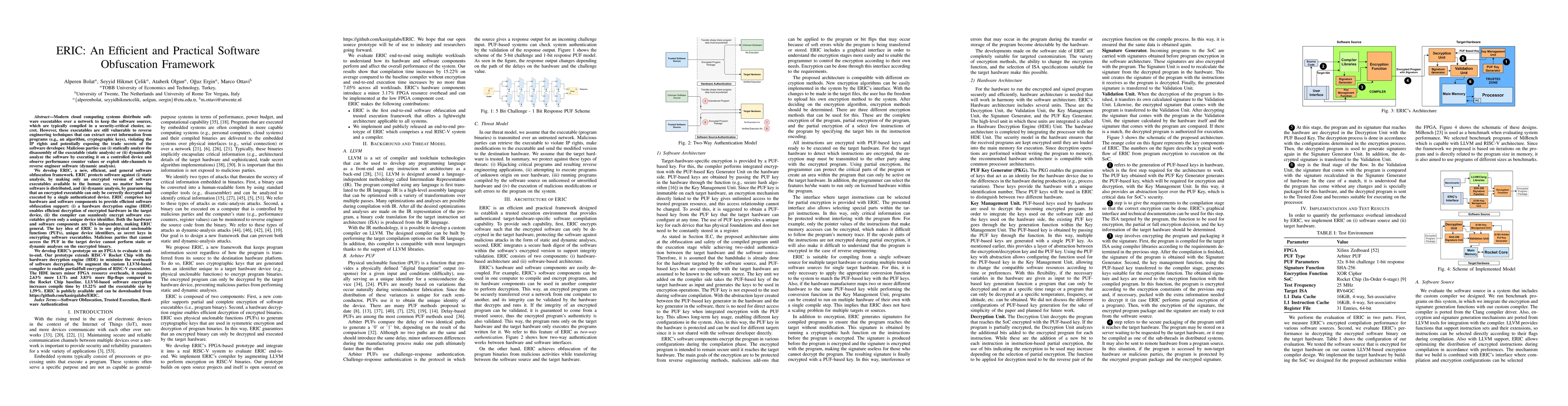 Thumbnail for ERIC: An Efficient and Practical Software Obfuscation Framework