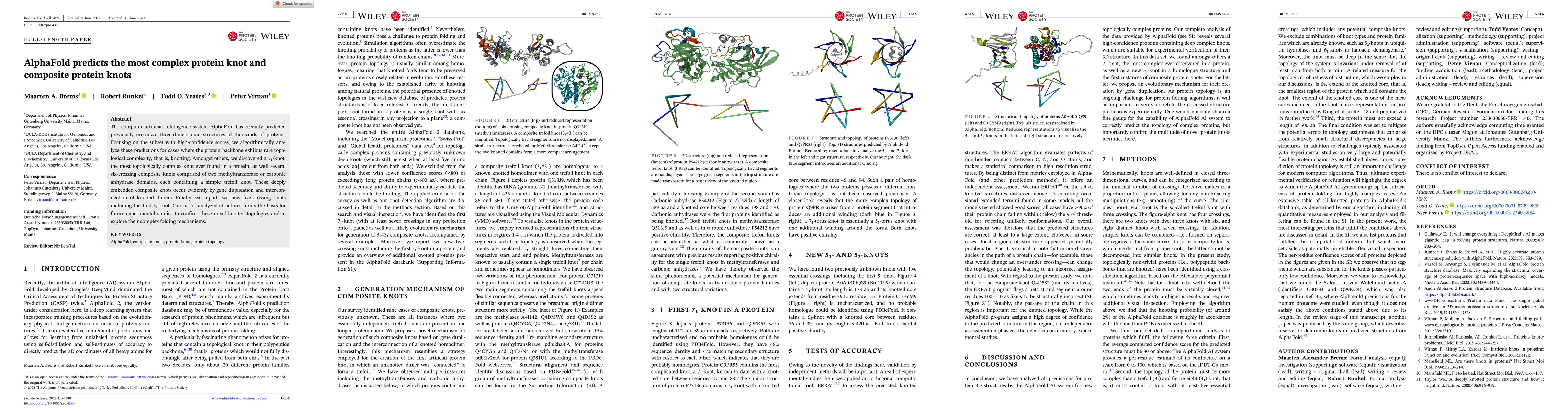 Thumbnail for AlphaFold predicts the most complex protein knot and composite protein
  knots
