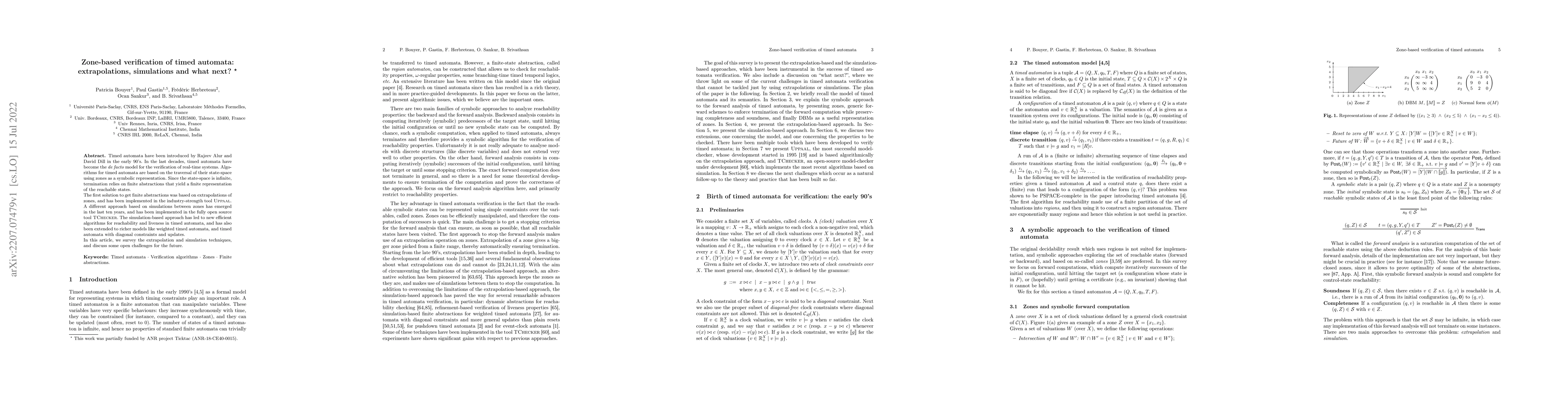 Thumbnail for Zone-based verification of timed automata: extrapolations, simulations
  and what next?