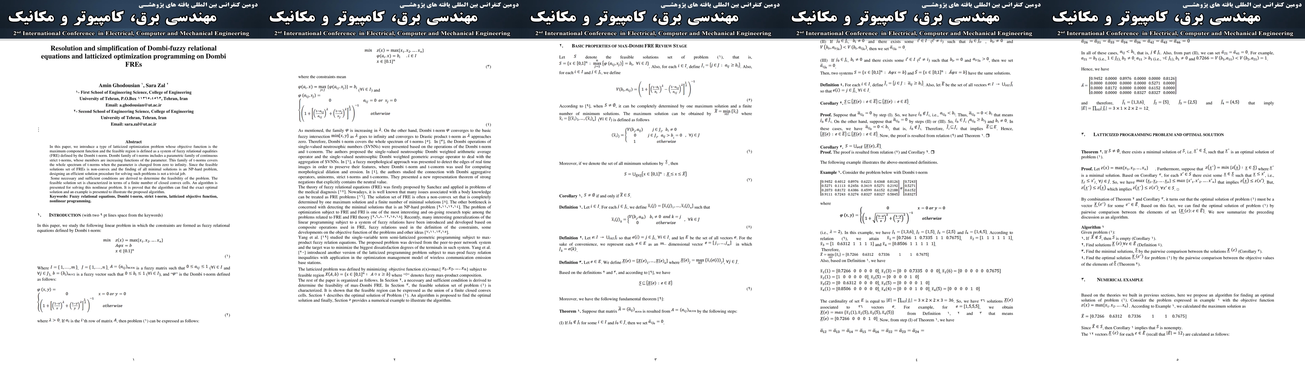 Thumbnail for Resolution and simplification of Dombi-fuzzy relational equations and
  latticized optimization programming on Dombi FREs