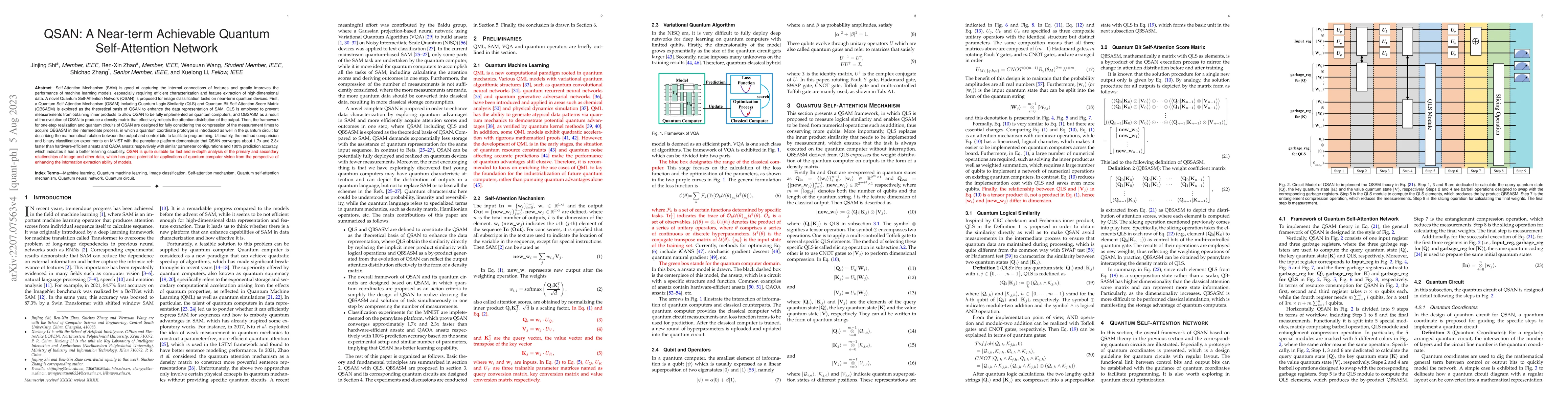 Thumbnail for QSAN: A Near-term Achievable Quantum Self-Attention Network