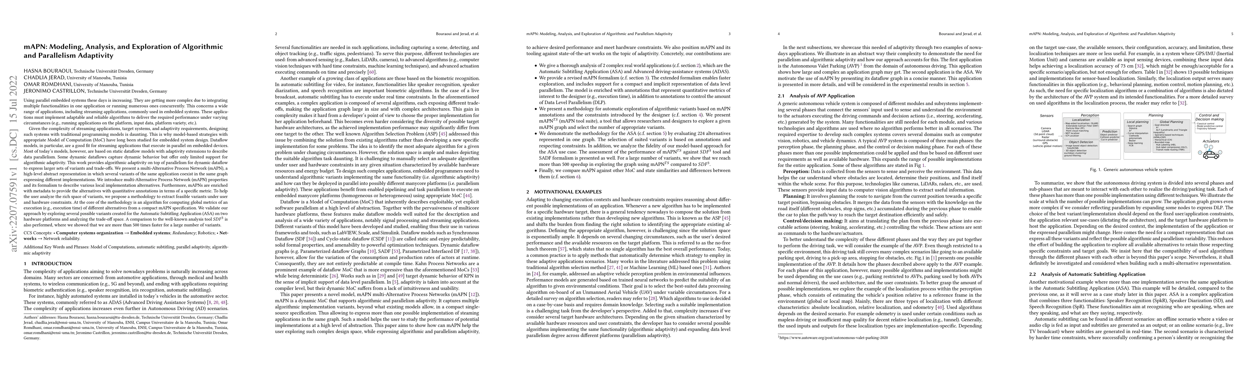 Thumbnail for mAPN: Modeling, Analysis, and Exploration of Algorithmic and Parallelism
  Adaptivity