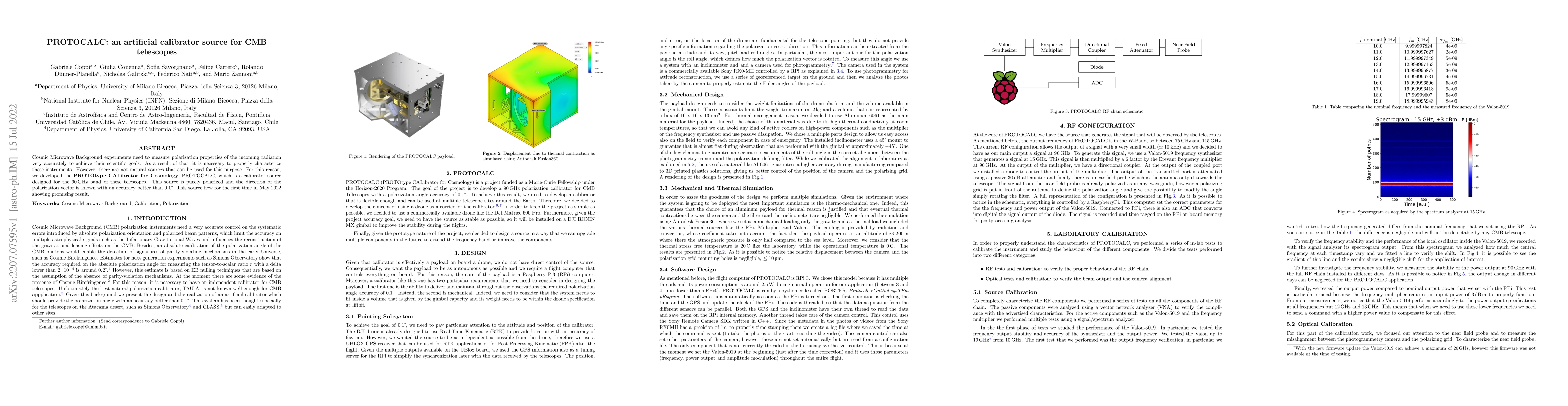 Thumbnail for PROTOCALC: an artificial calibrator source for CMB telescopes