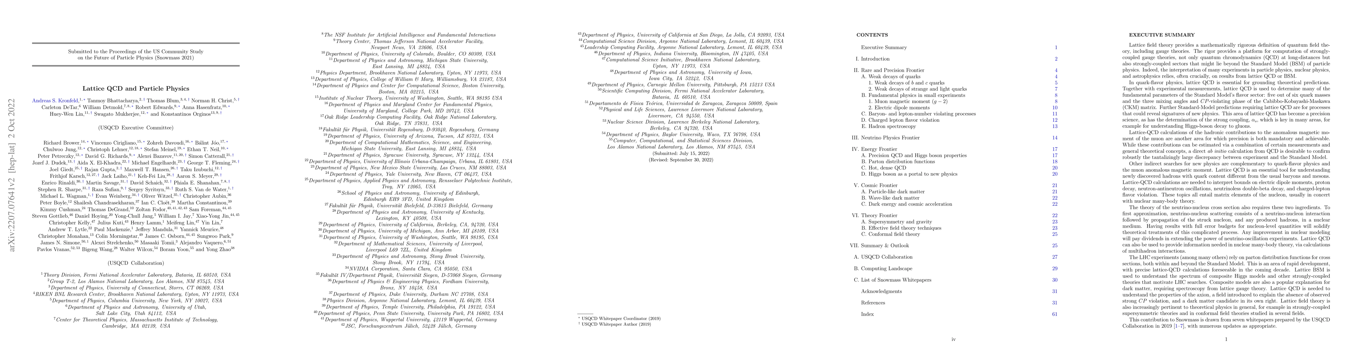 Thumbnail for Lattice QCD and Particle Physics