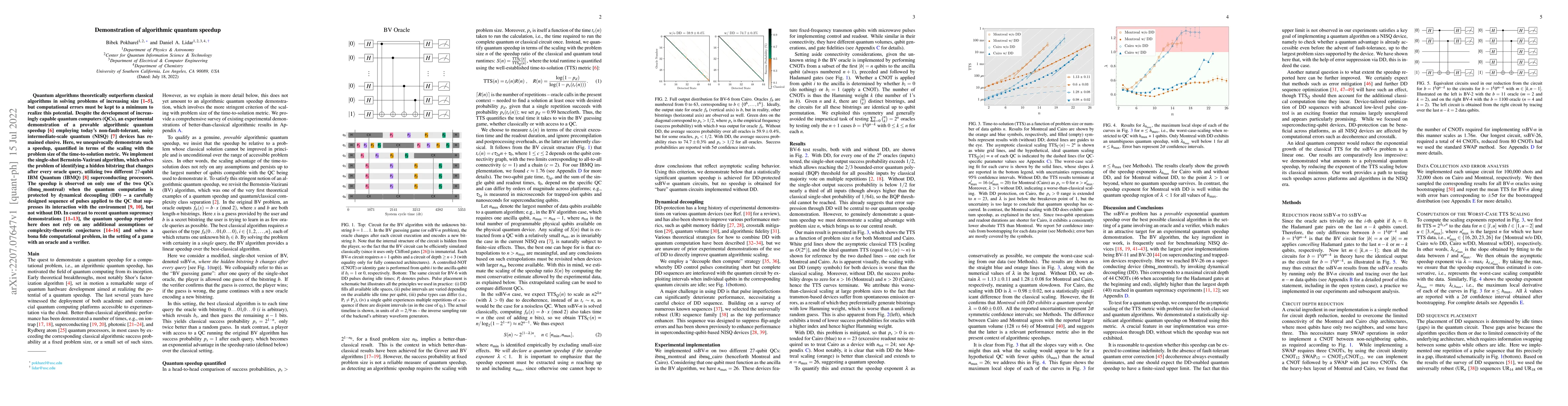 Thumbnail for Demonstration of algorithmic quantum speedup