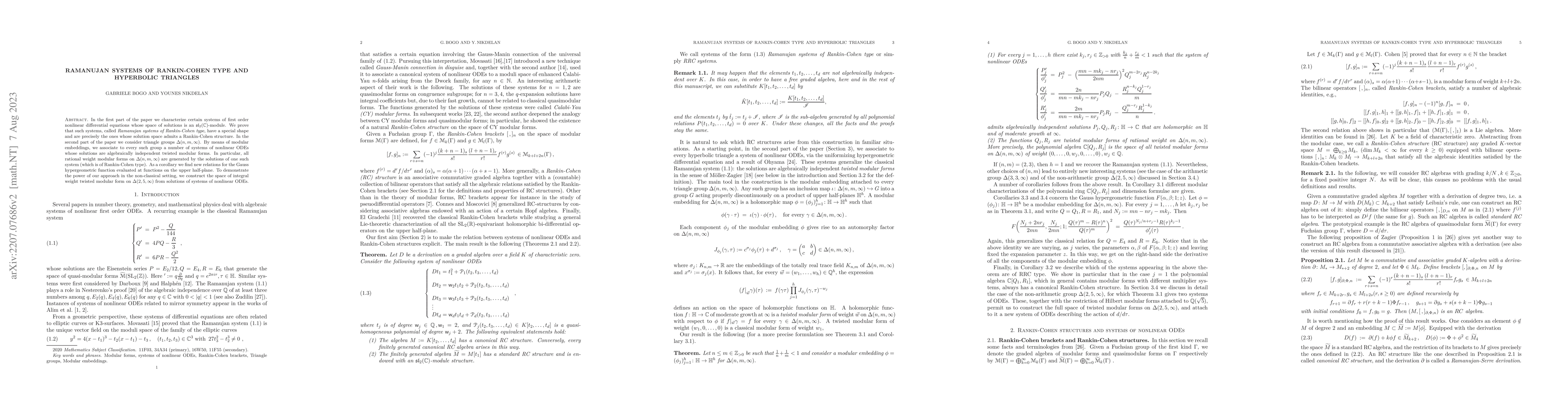 Thumbnail for Ramanujan systems of Rankin-Cohen type and hyperbolic triangles