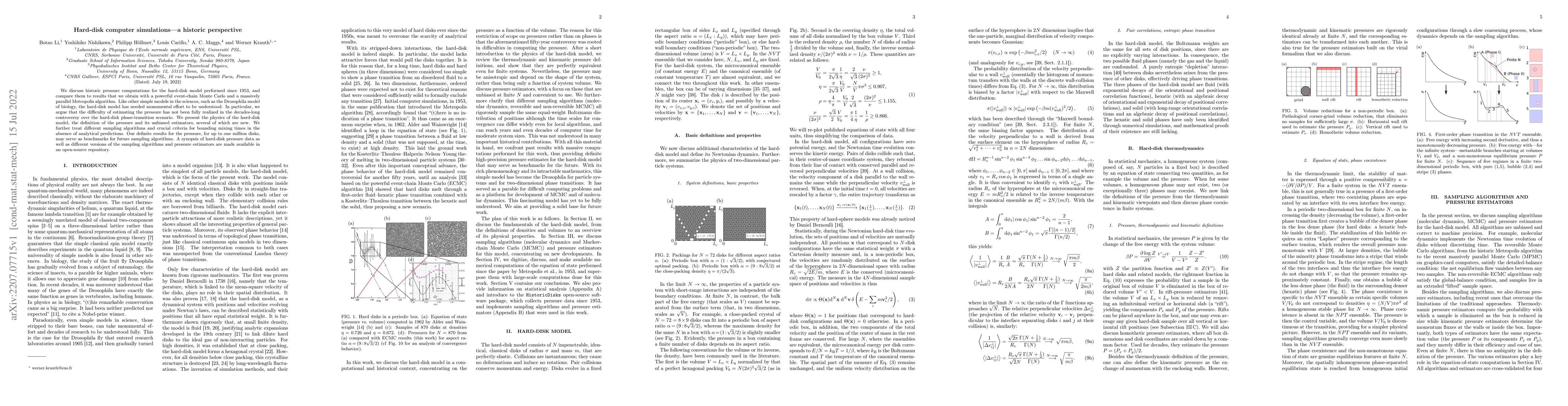 Thumbnail for Hard-disk computer simulations -- a historic perspective