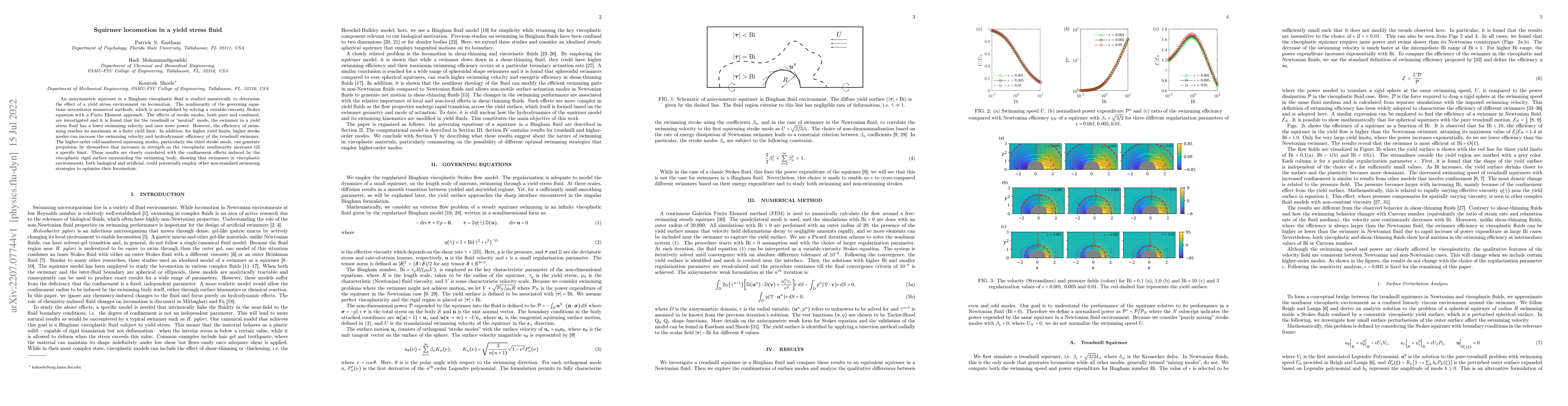 Thumbnail for Squirmer locomotion in a yield stress fluid
